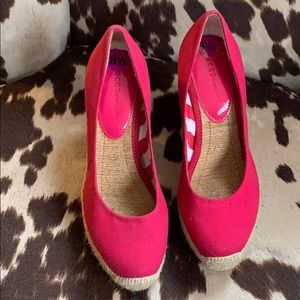 Hot Pink BCBG Wedges